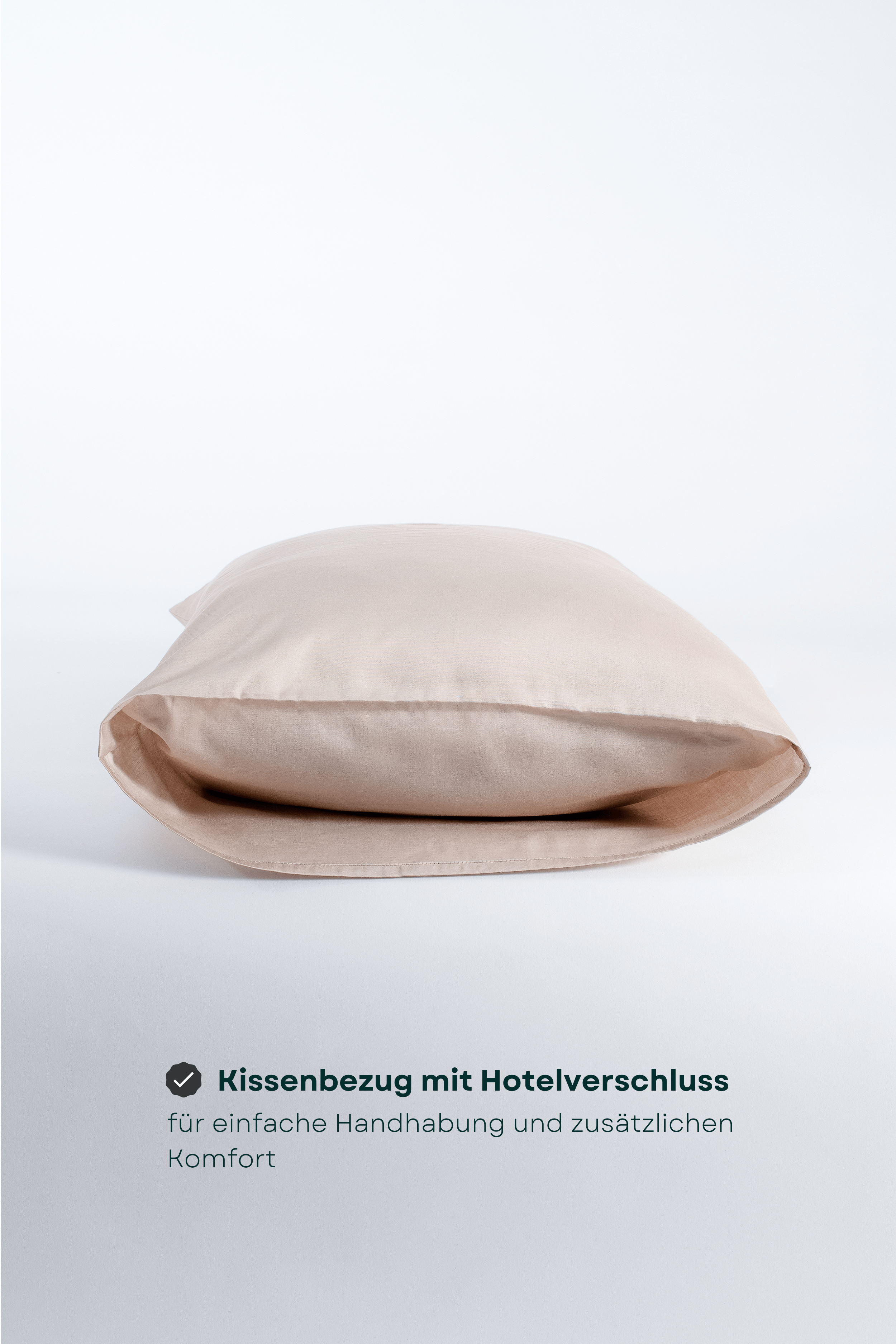 dusty beige - Satin Bettwäsche aus bio Baumwolle