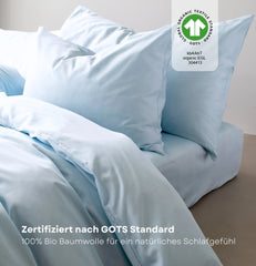 Bio Baumwoll-Satin Bettwäsche Set