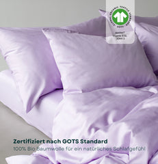 Bio Baumwoll-Satin Bettwäsche Set